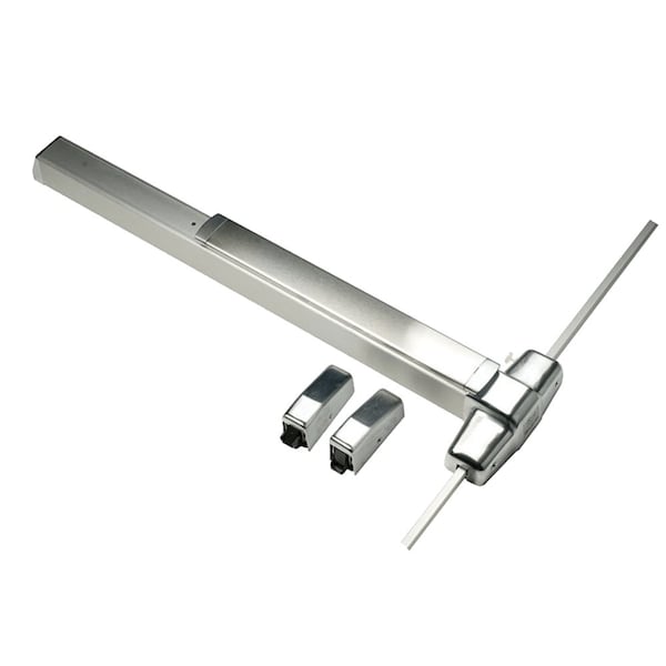 Grade 1 Surface Vertical Rod Exit Bar, Wide Stile Pushpad, 48-in Panic Device, 84-in Door Height, Cl